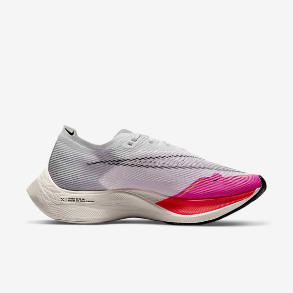 παπουτσια για τρεξιμο Nike ZoomX Vaporfly Next% 2 δρομου αγωνιστικα γυναικεια ασπρα μαυρα μαυρα | NK052AVD