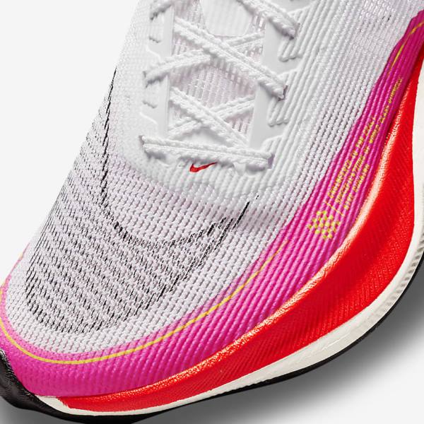 παπουτσια για τρεξιμο Nike ZoomX Vaporfly Next% 2 δρομου αγωνιστικα γυναικεια ασπρα μαυρα μαυρα | NK052AVD