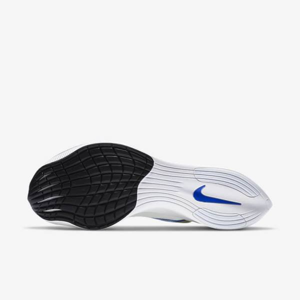 παπουτσια για τρεξιμο Nike ZoomX Vaporfly NEXT% δρομου αγωνιστικα γυναικεια ασπρα μαυρα μπλε | NK294JKO