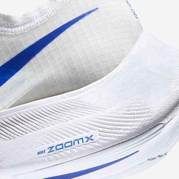 παπουτσια για τρεξιμο Nike ZoomX Vaporfly NEXT% δρομου αγωνιστικα γυναικεια ασπρα μαυρα μπλε | NK294JKO