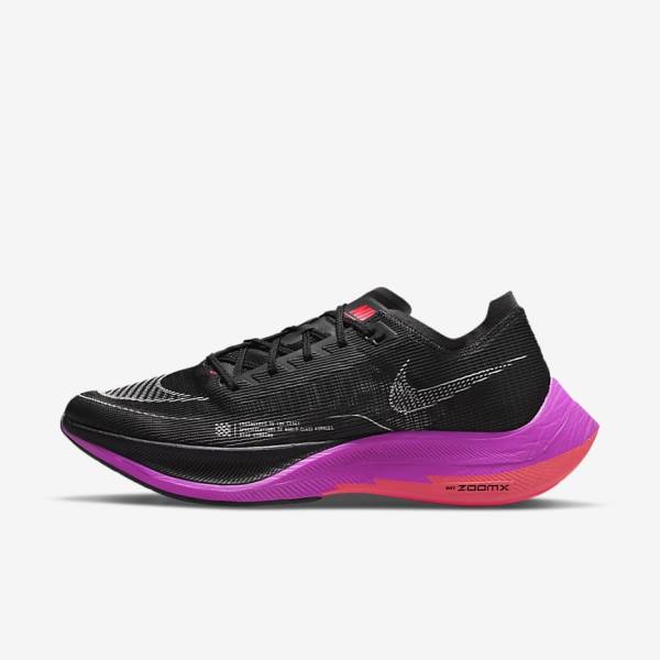 παπουτσια για τρεξιμο Nike ZoomX Vaporfly Next% 2 δρομου αγωνιστικα ανδρικα μαυρα μωβ γκρι κοκκινα | NK297IRY