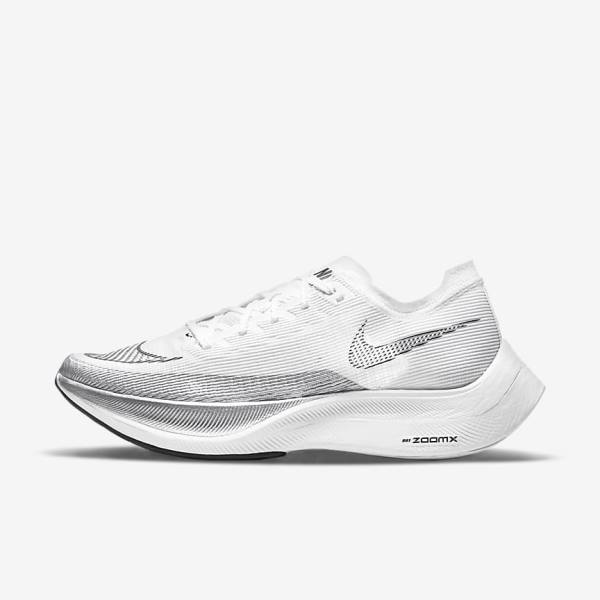 παπουτσια για τρεξιμο Nike ZoomX Vaporfly Next% 2 δρομου αγωνιστικα ανδρικα μαυρα μεταλλικός χρυσο χρωμα ασπρα | NK324JNX