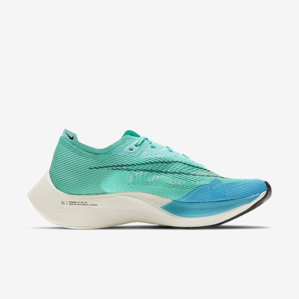 παπουτσια για τρεξιμο Nike ZoomX Vaporfly Next% 2 δρομου αγωνιστικα γυναικεια ασπρα μεταλλικός ασημι μαυρα | NK437JQV