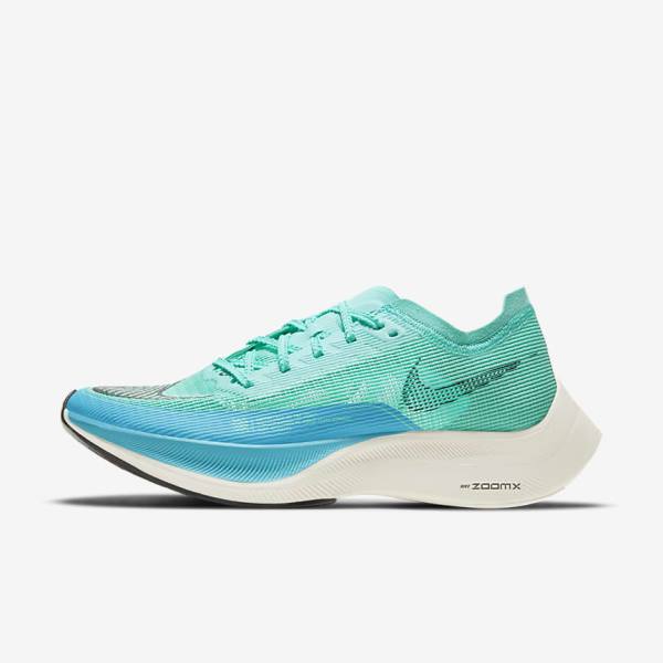 παπουτσια για τρεξιμο Nike ZoomX Vaporfly Next% 2 δρομου αγωνιστικα γυναικεια ασπρα μεταλλικός ασημι μαυρα | NK437JQV