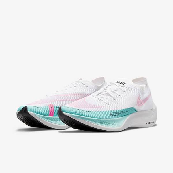 παπουτσια για τρεξιμο Nike ZoomX Vaporfly Next% 2 δρομου αγωνιστικα ανδρικα πρασινο μπλε ασπρα μαυρα | NK647JRK