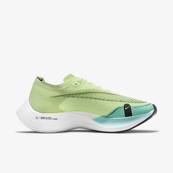 παπουτσια για τρεξιμο Nike ZoomX Vaporfly Next% 2 δρομου αγωνιστικα γυναικεια μαυρα μεταλλικός χρυσο χρωμα ασπρα | NK714OTZ