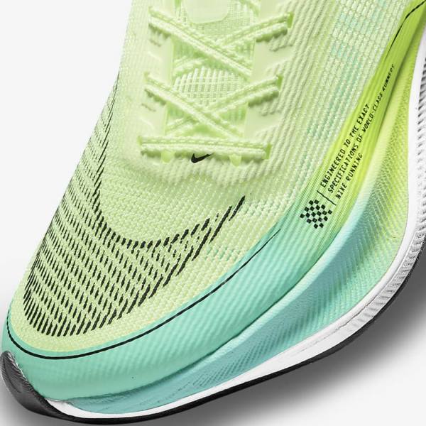 παπουτσια για τρεξιμο Nike ZoomX Vaporfly Next% 2 δρομου αγωνιστικα γυναικεια μαυρα μεταλλικός χρυσο χρωμα ασπρα | NK714OTZ