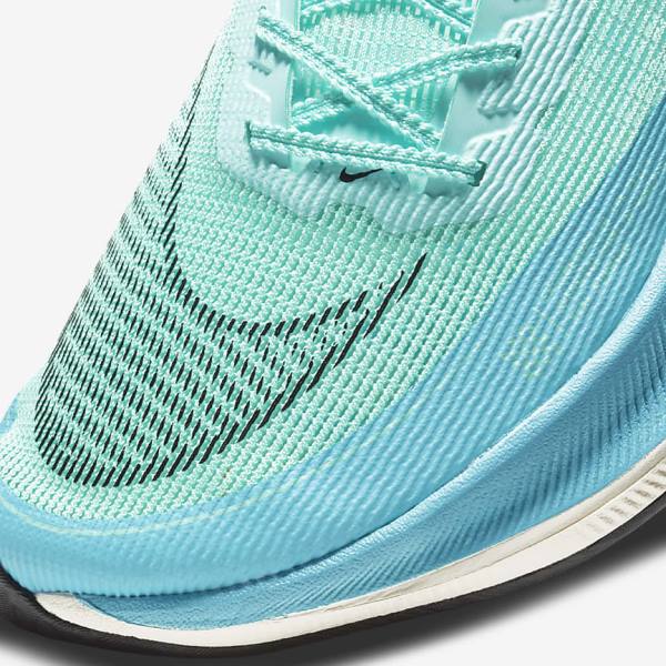 παπουτσια για τρεξιμο Nike ZoomX Vaporfly Next% 2 δρομου αγωνιστικα ανδρικα ασπρα μεταλλικός ασημι μαυρα | NK743TQN