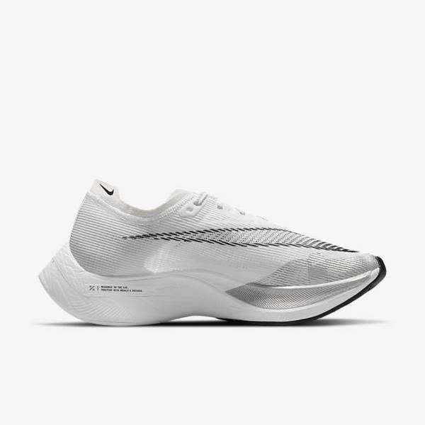 παπουτσια για τρεξιμο Nike ZoomX Vaporfly Next% 2 δρομου αγωνιστικα γυναικεια ασπρα κίτρινα μπλε | NK908ZJA