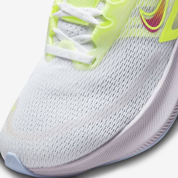 παπουτσια για τρεξιμο Nike Zoom Fly 4 Premium δρομου γυναικεια μαυρα σκούρο γκρι ασπρα | NK429DMX