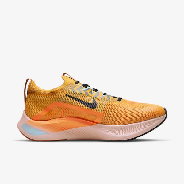 παπουτσια για τρεξιμο Nike Zoom Fly 4 δρομου ανδρικα μαυρα μπλε ασπρα | NK058WYA