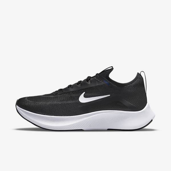 παπουτσια για τρεξιμο Nike Zoom Fly 4 δρομου ανδρικα χρυσο χρωμα πορτοκαλι μαυρα | NK062NRY