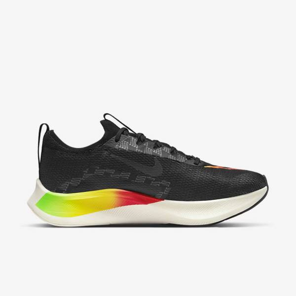 παπουτσια για τρεξιμο Nike Zoom Fly 4 δρομου ανδρικα πορτοκαλι μαυρα | NK873LNE