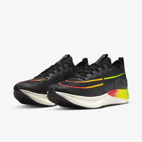 παπουτσια για τρεξιμο Nike Zoom Fly 4 δρομου ανδρικα πορτοκαλι μαυρα | NK873LNE