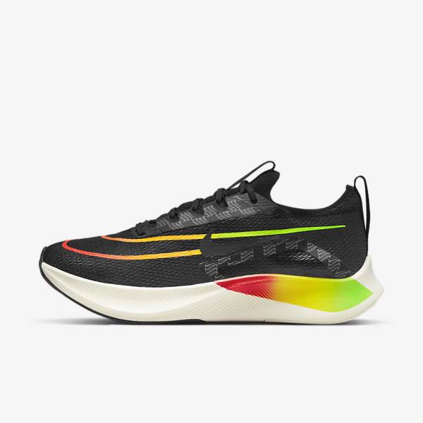 παπουτσια για τρεξιμο Nike Zoom Fly 4 δρομου ανδρικα πορτοκαλι μαυρα | NK873LNE