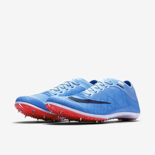 παπουτσια για τρεξιμο Nike Zoom Mamba 3 Unisex Distance Spike γυναικεια μπλε ανοιχτο κοκκινα μπλε | NK398WKE