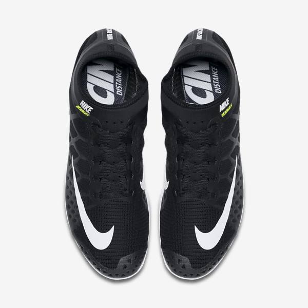 παπουτσια για τρεξιμο Nike Zoom Mamba 3 Unisex Distance Spike ανδρικα μαυρα ασπρα | NK763RFP