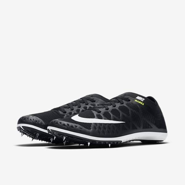 παπουτσια για τρεξιμο Nike Zoom Mamba 3 Unisex Distance Spike ανδρικα μαυρα ασπρα | NK763RFP