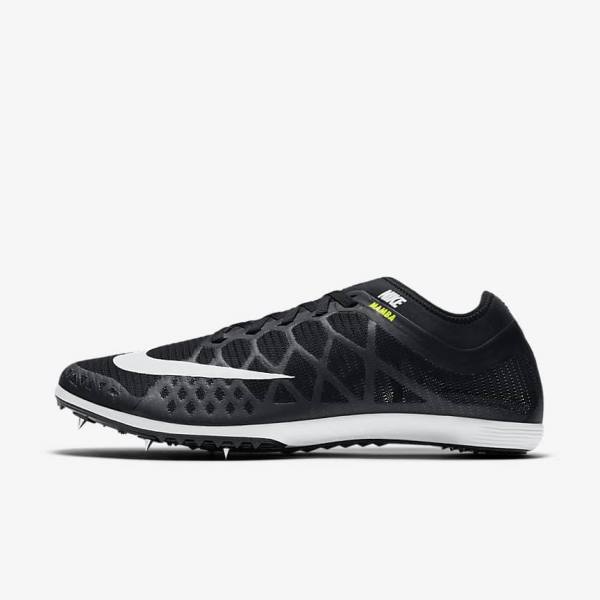 παπουτσια για τρεξιμο Nike Zoom Mamba 3 Unisex Distance Spike ανδρικα μαυρα ασπρα | NK763RFP