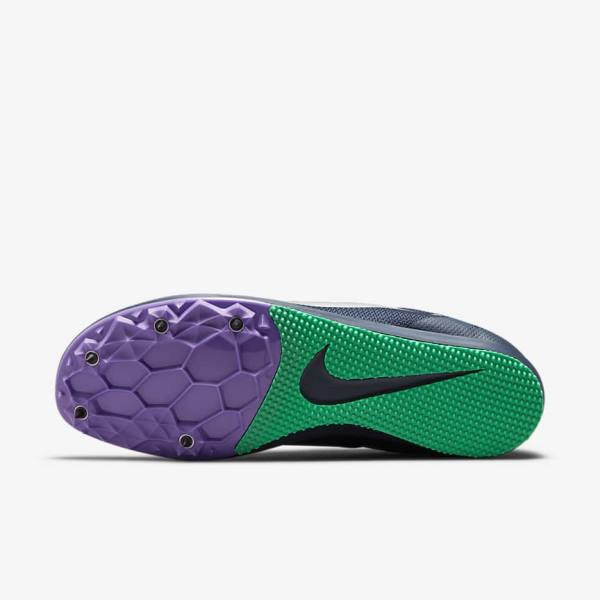 παπουτσια για τρεξιμο Nike Zoom Rival D 10 Athletics Distance Spikes γυναικεια οψιάνος τυρκουάζ μεταλλικός ασημι | NK516KJG