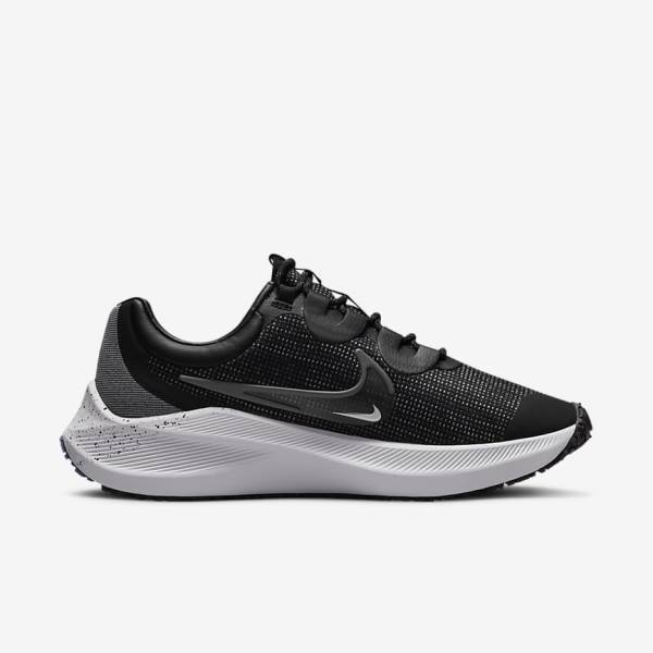 παπουτσια για τρεξιμο Nike Zoom Winflo 8 Shield Weatherised δρομου γυναικεια μαυρα μεταλλικός ασημι μπλε γκρι | NK061GEB