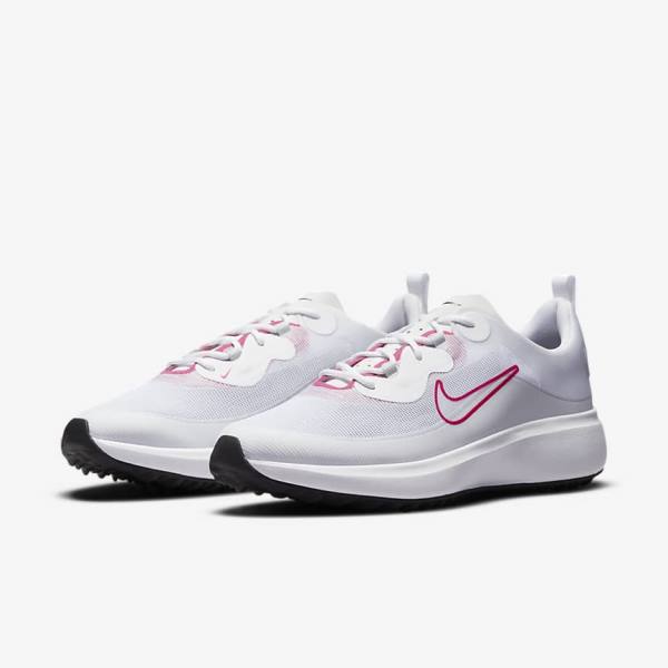 παπουτσια γκολφ Nike Ace Summerlite γυναικεια ασπρα μαυρα ροζ | NK492TOL