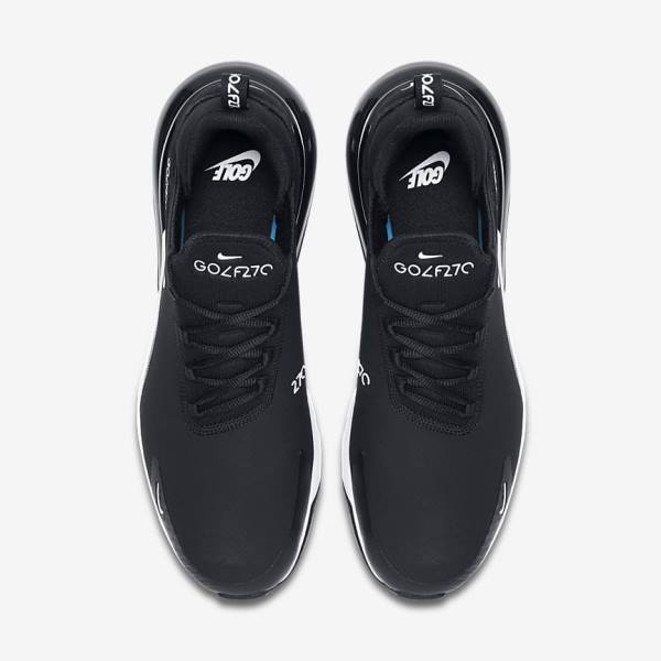 παπουτσια γκολφ Nike Air Max 270 G ανδρικα μαυρα ασπρα | NK048CQH