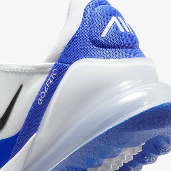 παπουτσια γκολφ Nike Air Max 270 G ανδρικα ασπρα μπλε Πλατίνα μαυρα | NK507ILQ