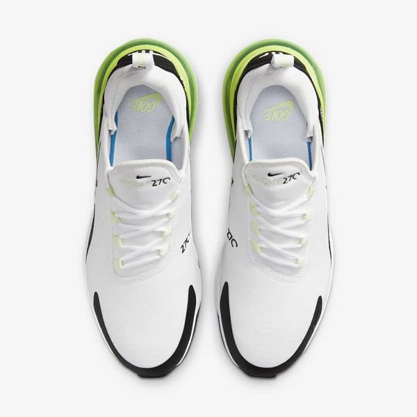 παπουτσια γκολφ Nike Air Max 270 G ανδρικα ασπρα μαυρα | NK628LXI