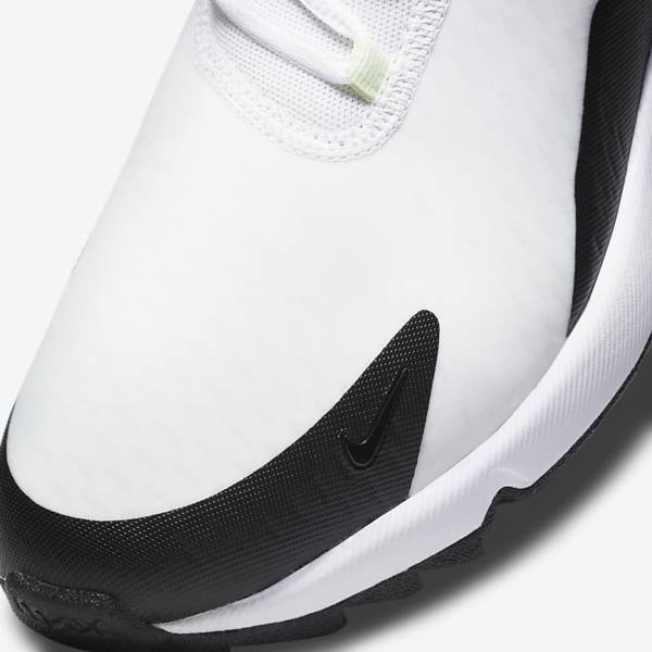 παπουτσια γκολφ Nike Air Max 270 G ανδρικα ασπρα μαυρα | NK628LXI