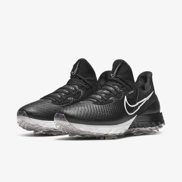 παπουτσια γκολφ Nike Air Zoom Infinity Tour ανδρικα μαυρα ασπρα | NK394NKB