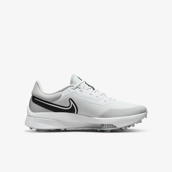 παπουτσια γκολφ Nike Air Zoom Infinity Tour NEXT% ανδρικα ασπρα γκρι τυρκουάζ μαυρα | NK659UKH