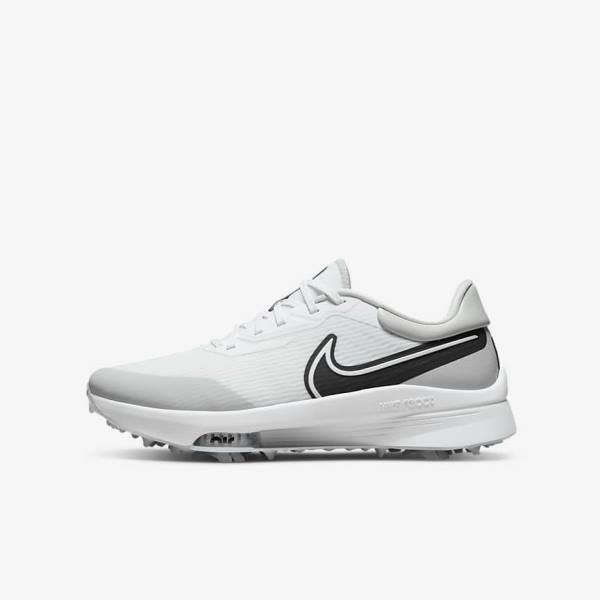 παπουτσια γκολφ Nike Air Zoom Infinity Tour NEXT% ανδρικα ασπρα γκρι τυρκουάζ μαυρα | NK659UKH