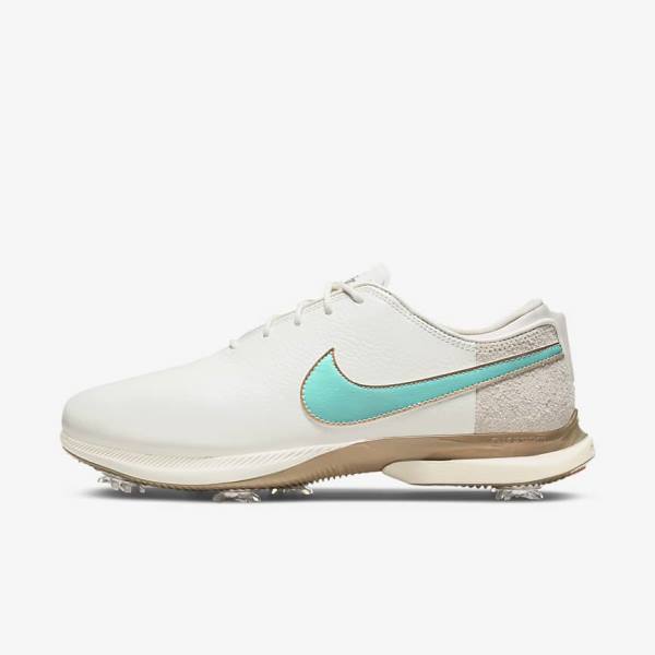 παπουτσια γκολφ Nike Air Zoom Victory Tour 2 γυναικεια ασπρα ανοιχτο καφε τυρκουάζ | NK534MDB