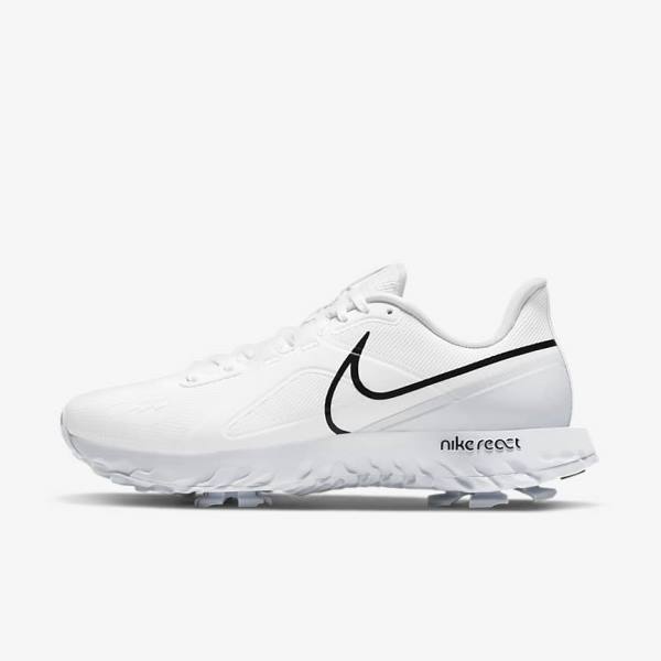 παπουτσια γκολφ Nike React Infinity Pro γυναικεια ασπρα μεταλλικός Πλατίνα μαυρα | NK471ANV