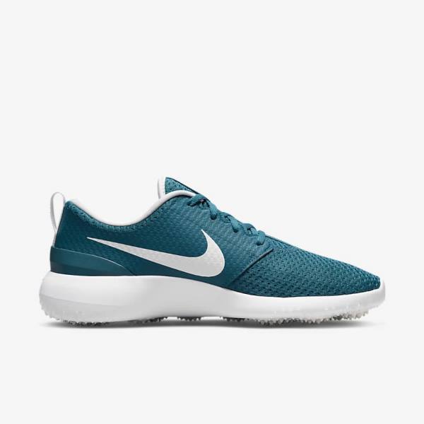 παπουτσια γκολφ Nike Roshe G ανδρικα μαυρα ασπρα | NK943SIJ