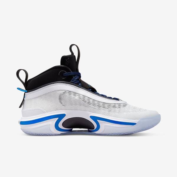 παπουτσια μπασκετ Nike Air Jordan XXXVI ανδρικα ασπρα μαυρα μπλε | NK743XIW