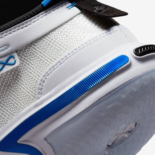 παπουτσια μπασκετ Nike Air Jordan XXXVI ανδρικα ασπρα μαυρα μπλε | NK743XIW