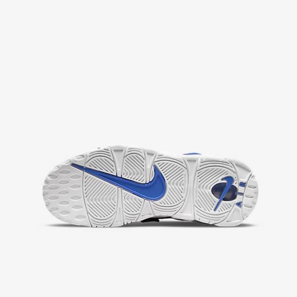 παπουτσια μπασκετ Nike Air More Uptempo Older παιδικα μπλε ασπρα | NK453PLV