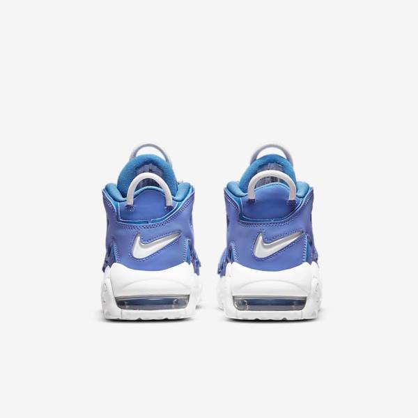 παπουτσια μπασκετ Nike Air More Uptempo Older παιδικα μπλε ασπρα | NK453PLV