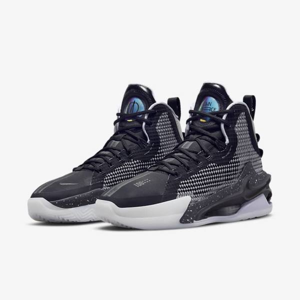 παπουτσια μπασκετ Nike Air Zoom G.T. Jump γυναικεια μαυρα πρασινο σκούρο γκρι | NK719ISK