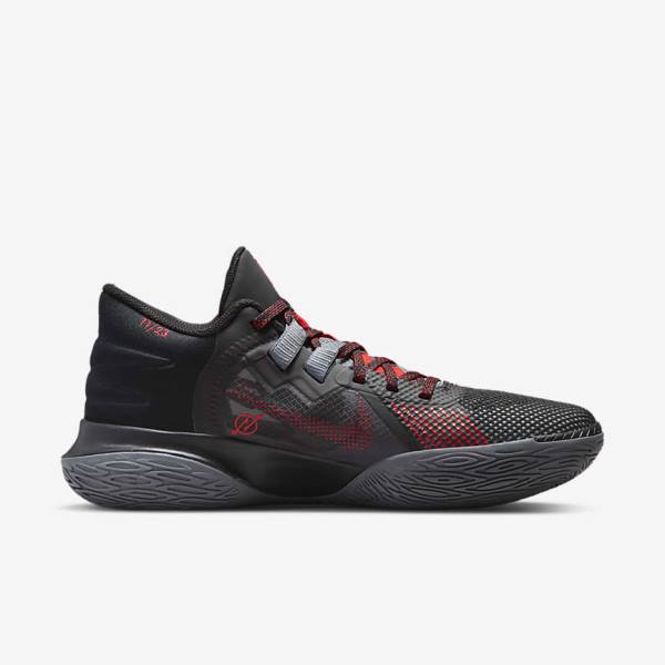 παπουτσια μπασκετ Nike Kyrie Flytrap 5 ανδρικα μαυρα γκρι κοκκινα | NK251NWG