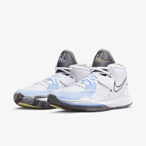 παπουτσια μπασκετ Nike Kyrie Infinity ανδρικα ασπρα ανοιχτο μπλε γκρι | NK524CTD