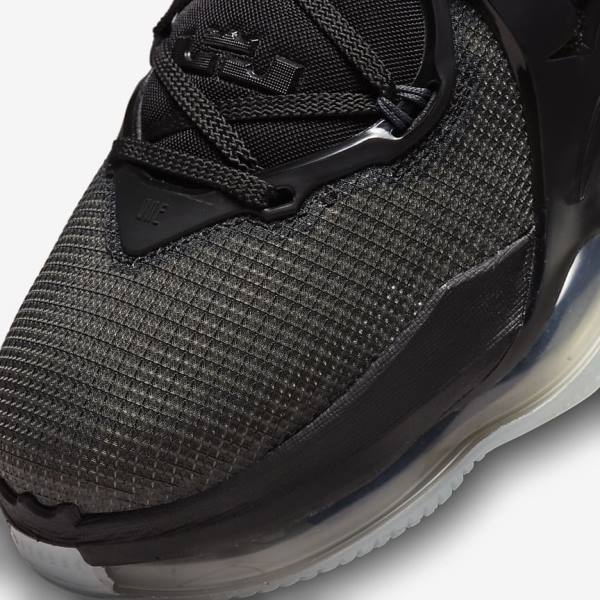 παπουτσια μπασκετ Nike LeBron 19 ανδρικα μαυρα σκούρο γκρι πρασινο | NK268KFH