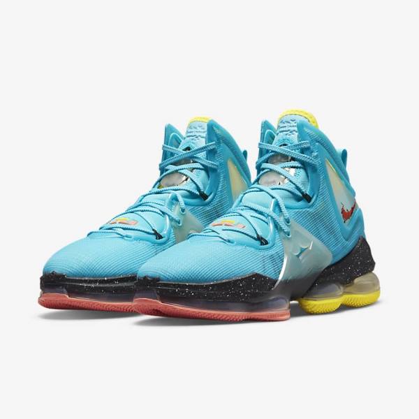 παπουτσια μπασκετ Nike LeBron 19 ανδρικα μαυρα κοκκινα μαυρα | NK681QHM