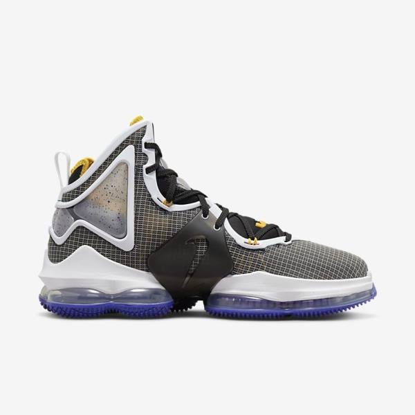 παπουτσια μπασκετ Nike LeBron 19 ανδρικα μπλε μαυρα ασπρα κοκκινα | NK985GQX