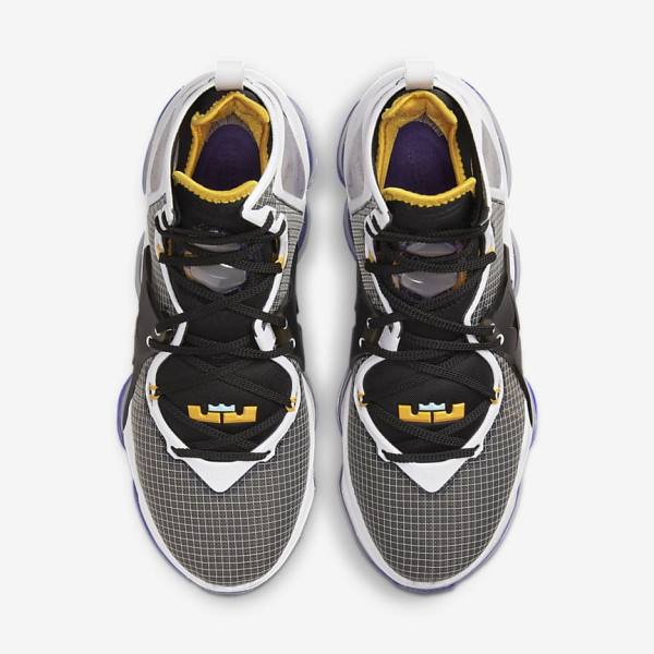 παπουτσια μπασκετ Nike LeBron 19 ανδρικα μπλε μαυρα ασπρα κοκκινα | NK985GQX