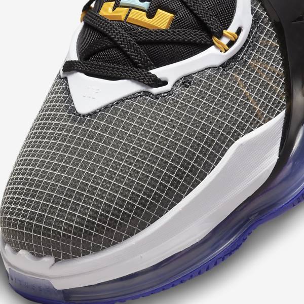 παπουτσια μπασκετ Nike LeBron 19 ανδρικα μπλε μαυρα ασπρα κοκκινα | NK985GQX