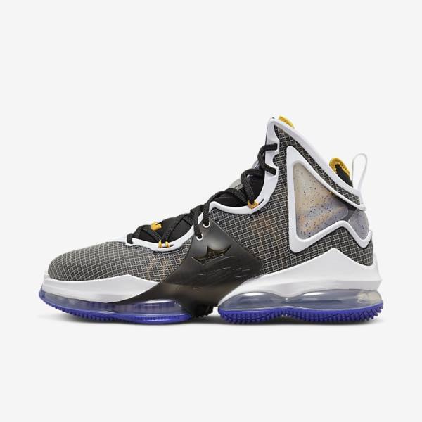 παπουτσια μπασκετ Nike LeBron 19 γυναικεια μπλε μαυρα ασπρα κοκκινα | NK874QTD