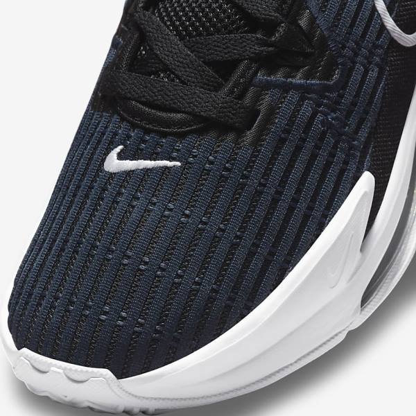 παπουτσια μπασκετ Nike LeBron Witness 6 γυναικεια μαυρα σκούρο οψιάνος ασπρα | NK460FQM